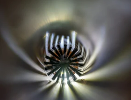 Clean dryer vent interior showing proper airflow