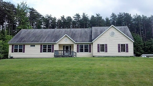 House roof before cleaning - dark and stained