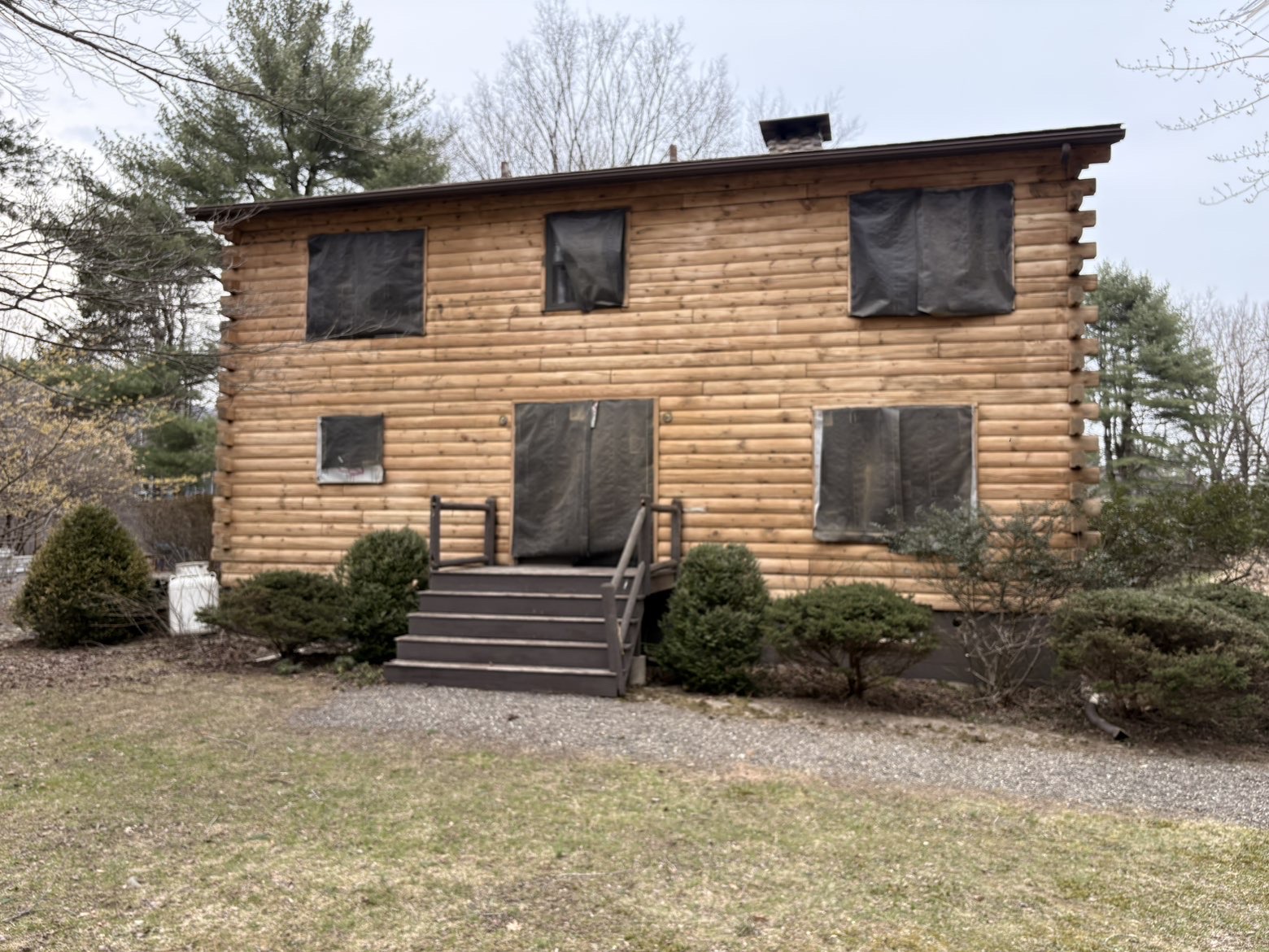 Log Home Sand Blasting in Saugerties, NY