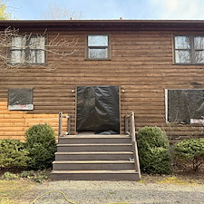 Sand-Blasting-log-home 6