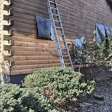 Sand-Blasting-log-home 12