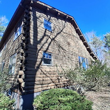 Sand-Blasting-log-home 4