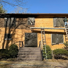 Sand-Blasting-log-home 7
