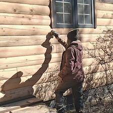 Sand-Blasting-log-home 0